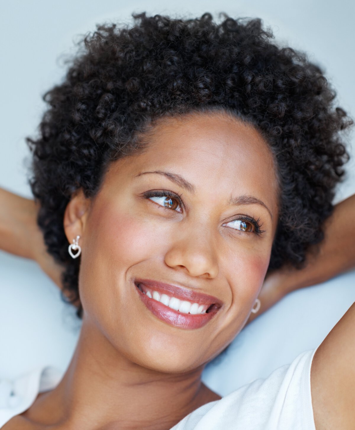 Northfield microneedling model smiling